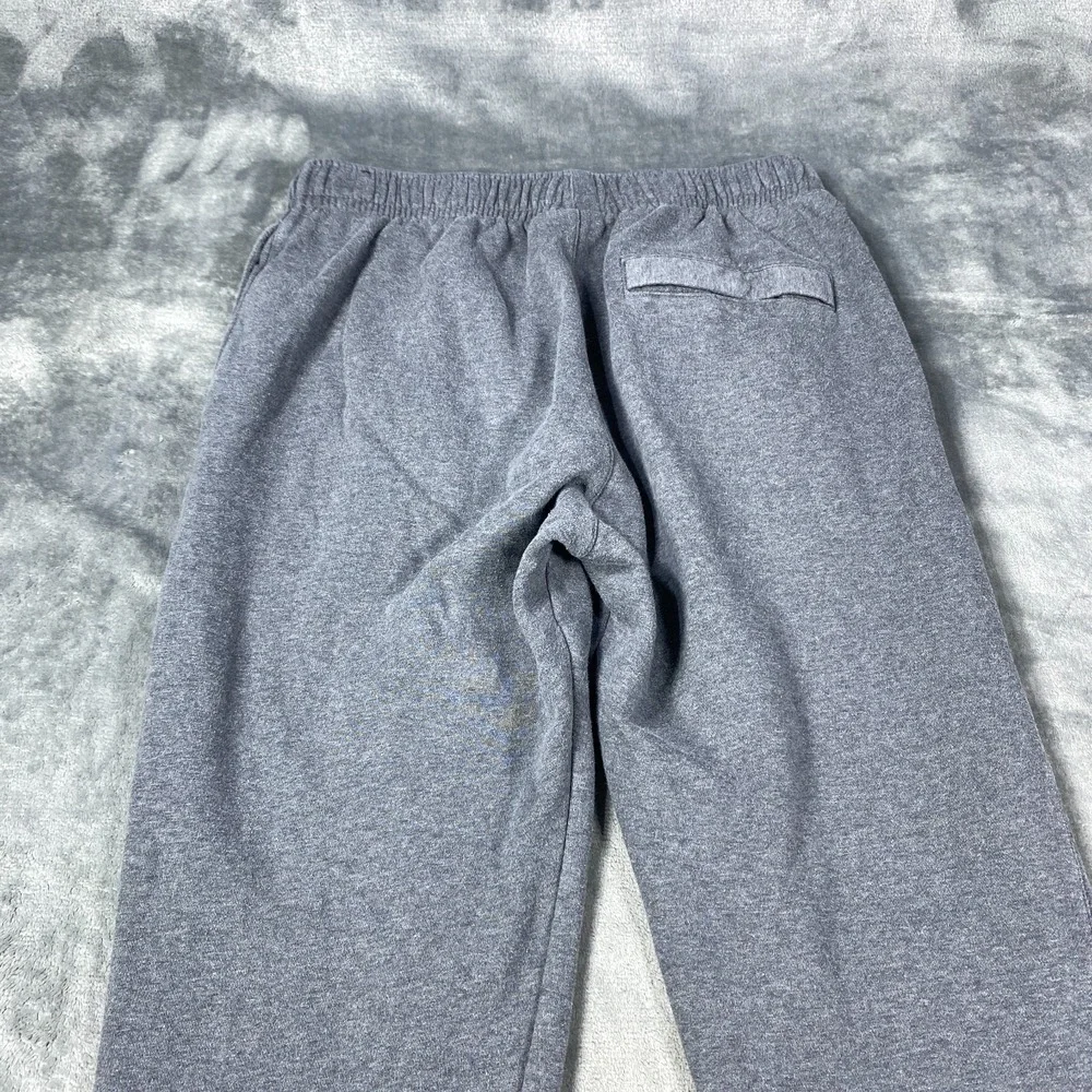 Nike Sweatpants Men Size Medium Pants Gray Fleece Fitness Lounge Drawstring